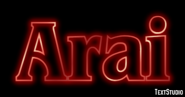 Arai Text effect