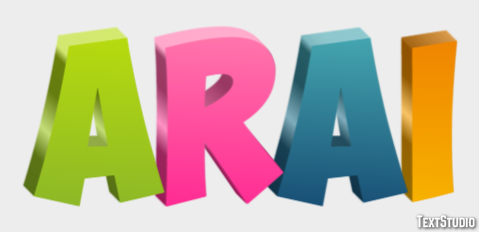 Arai Text effect