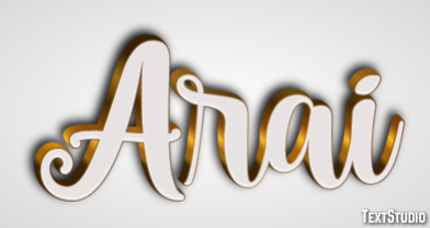 Arai Text effect