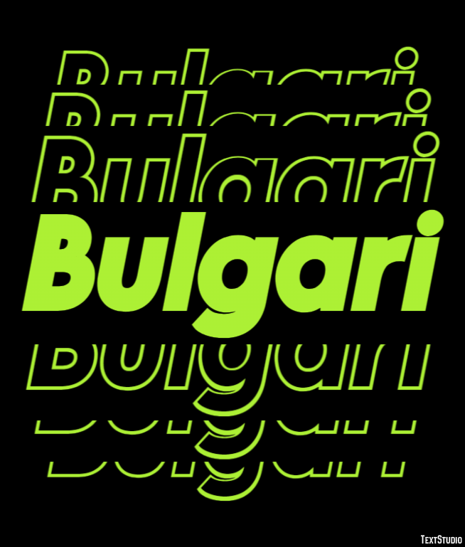 Bulgari Text Effect