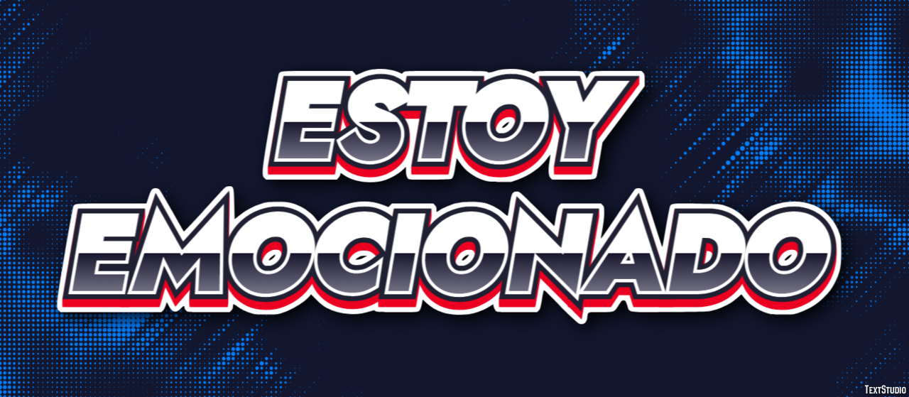 Estoy emocionado Efecto de Texto