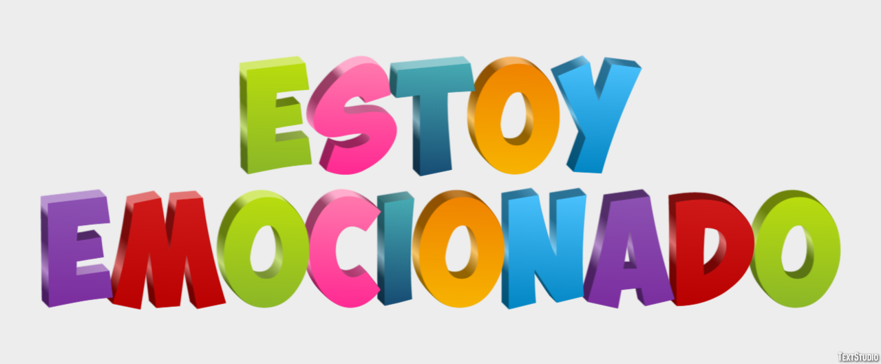Estoy emocionado Tekst Effect