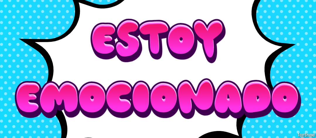 Estoy emocionado Efeito de texto
