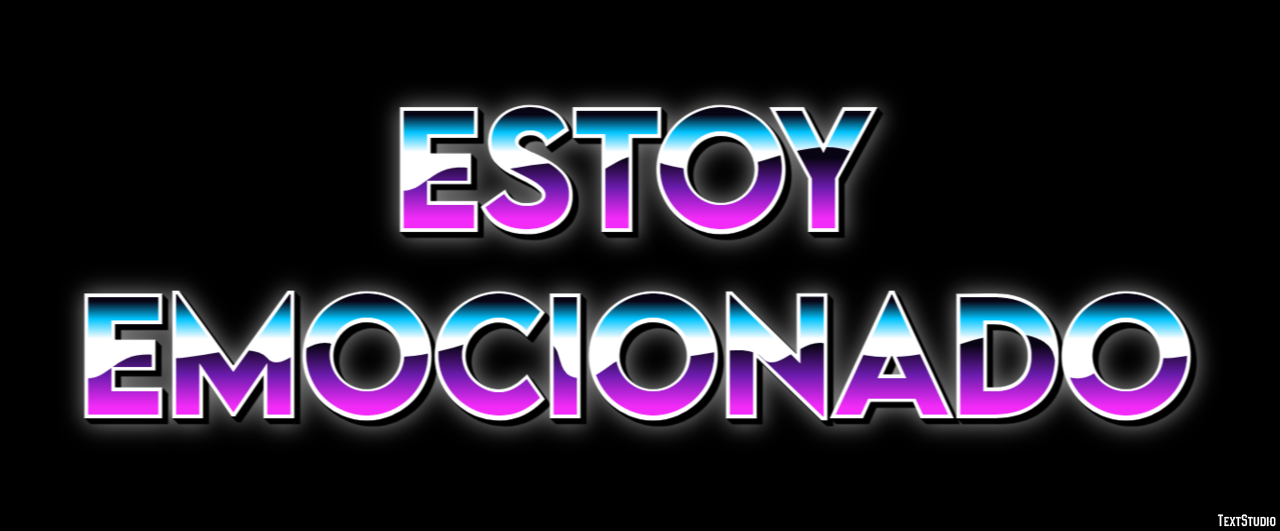 Estoy emocionado テキスト効果