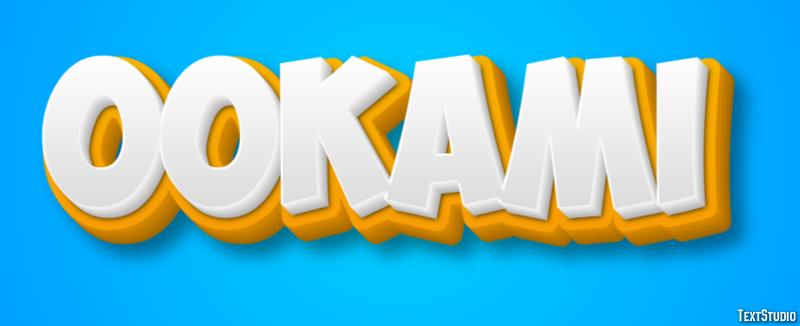 オオカミ Text Effect