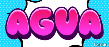 Água Efeito de texto