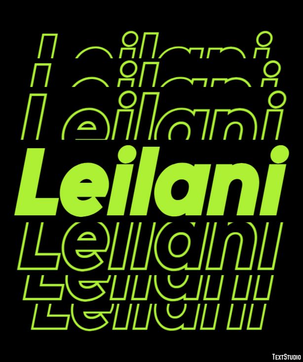 Leilani Effetto testo