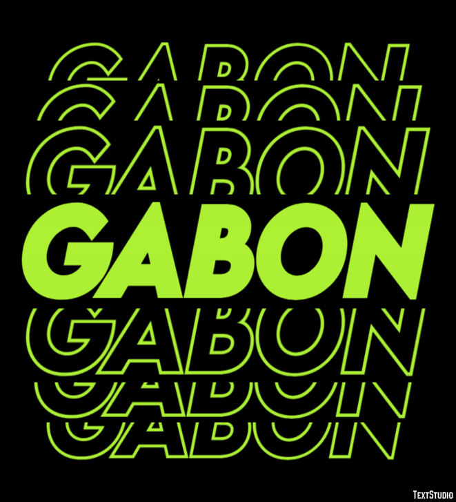 Gabon Text effect