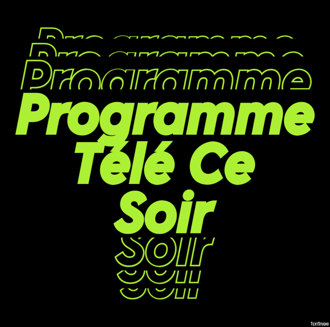 Programme Télé Ce Soir Efecto de texto