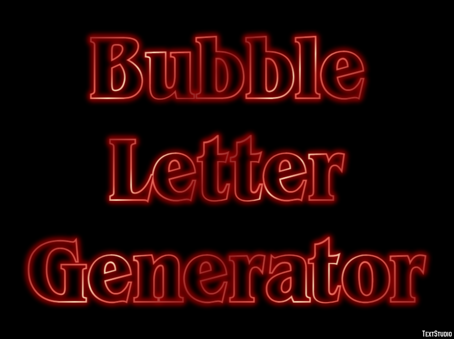 Bubble Letter Generator Effetto testo