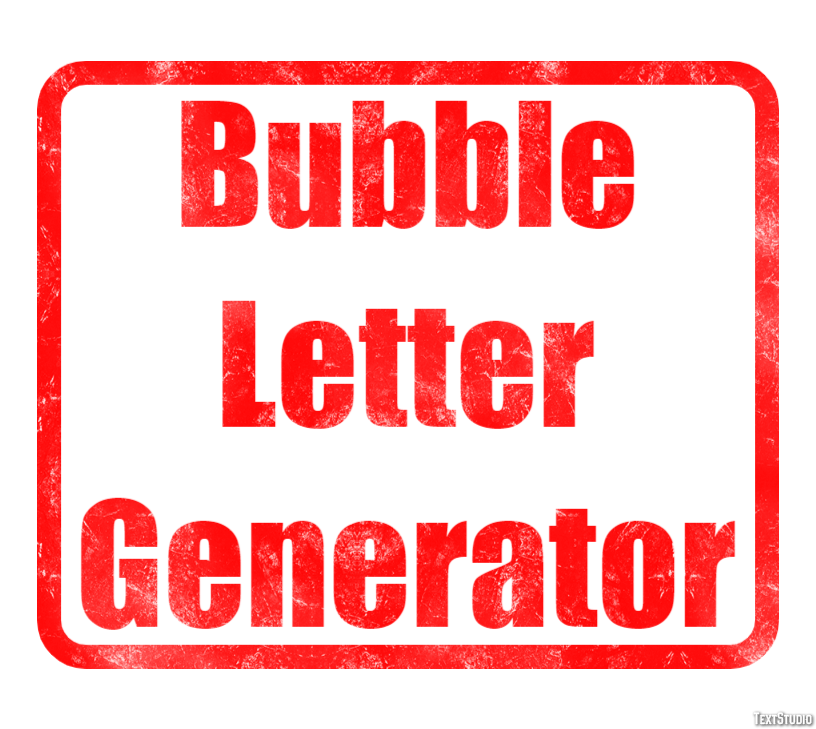 Bubble Letter Generator Effetto testo