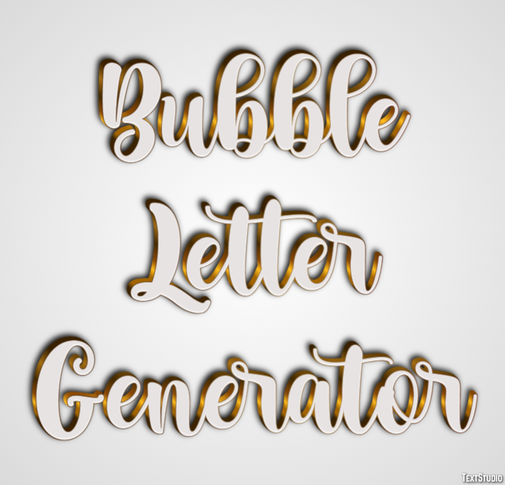 Bubble Letter Generator Effetto testo