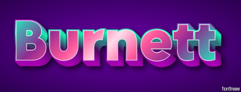 Burnett Text effect