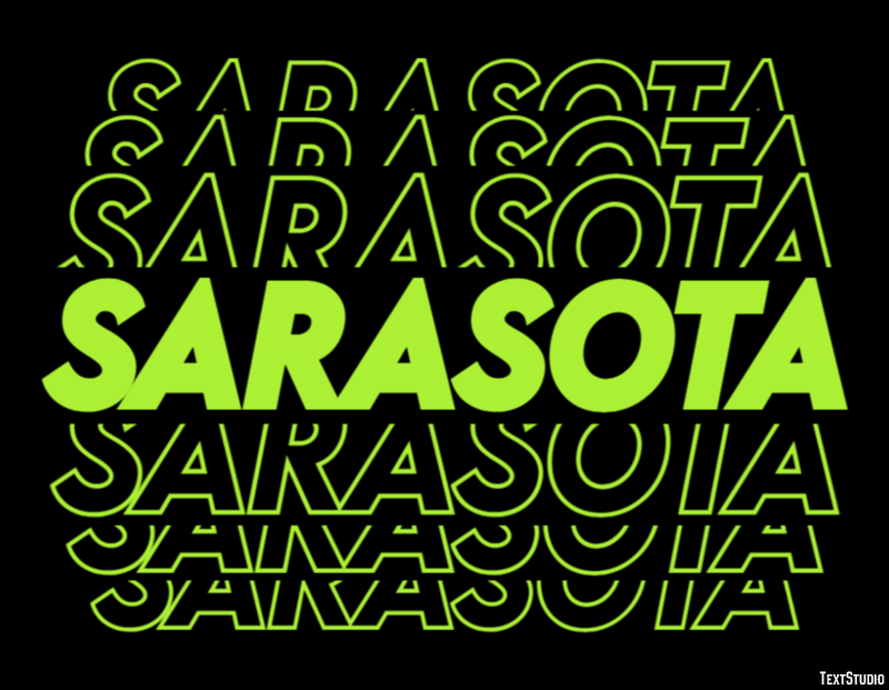 Sarasota Efekt tekstowy