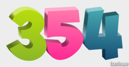 354 Efecto de Texto