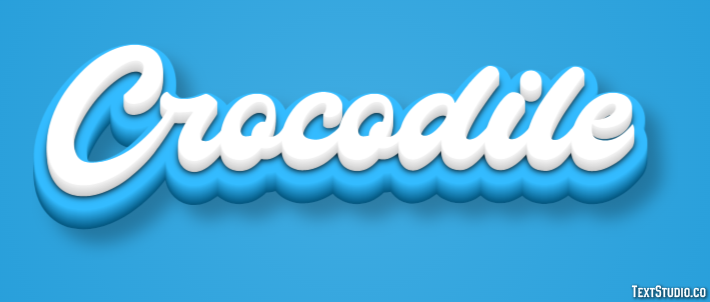 Crocodile Effet de Texte