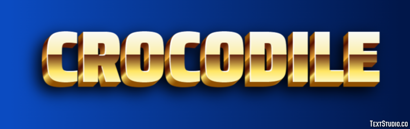 Crocodile Effet de Texte