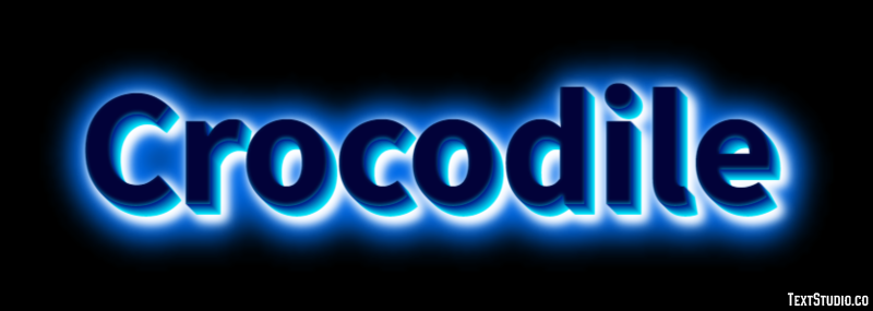 Crocodile Effet de Texte