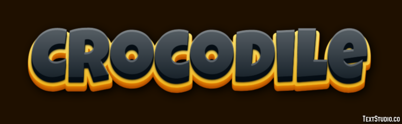Crocodile Effet de Texte