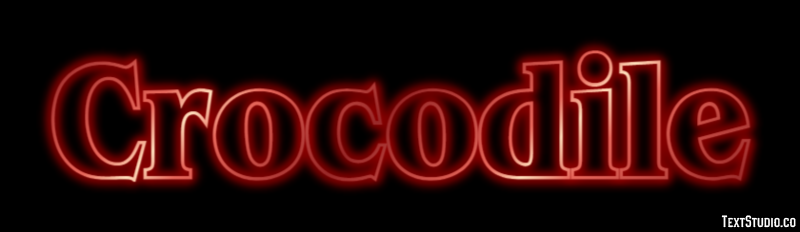 Crocodile Effet de Texte