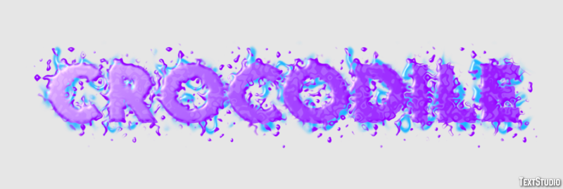 Crocodile Effet de Texte