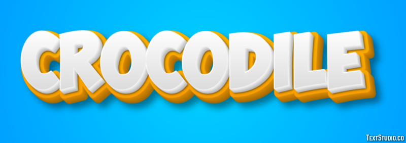 Crocodile Effet de Texte