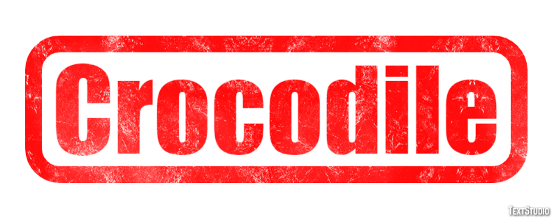Crocodile Effetto testo