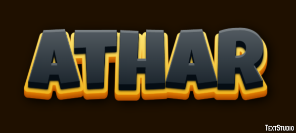 Athar Эффект текста