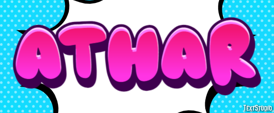 Athar Эффект текста
