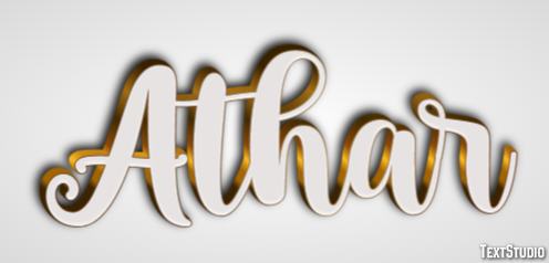 Athar Эффект текста