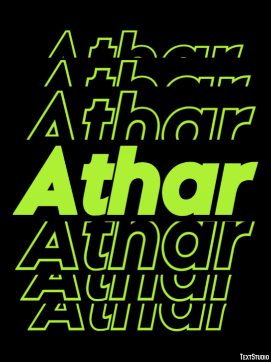 Athar Text Effect