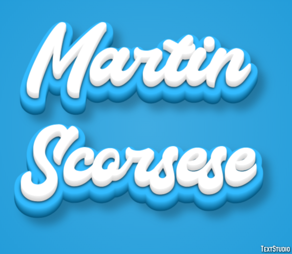 Martin Scorsese Efecto de Texto