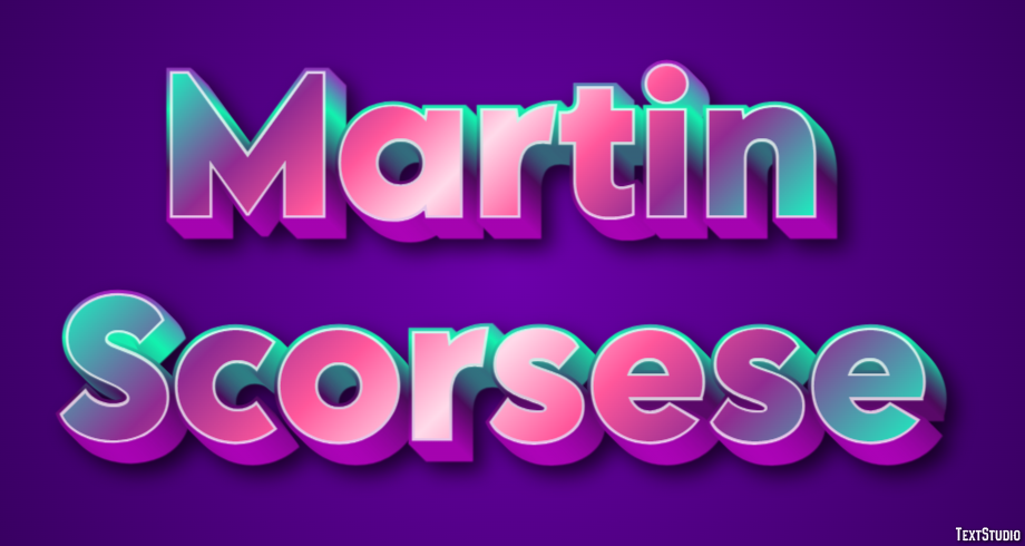 Martin Scorsese Efecto de Texto
