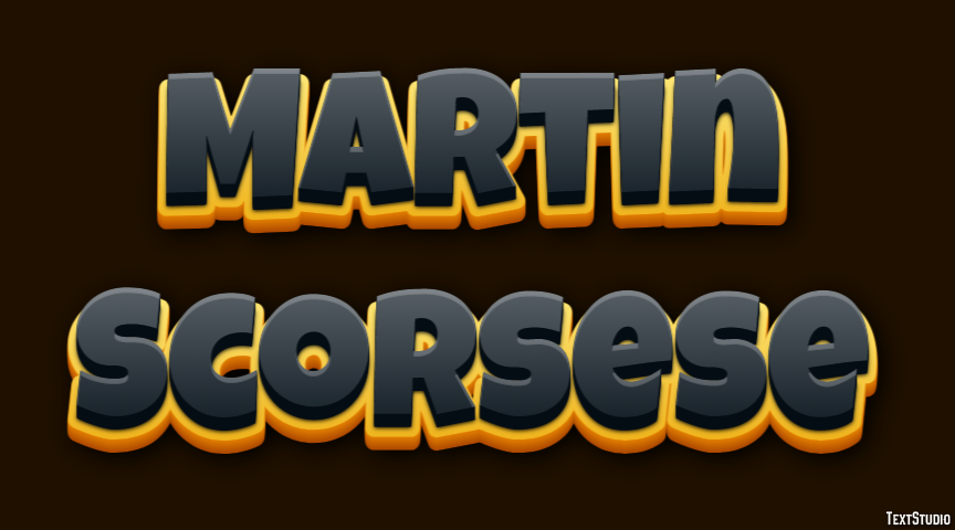 Martin Scorsese Efeito de texto
