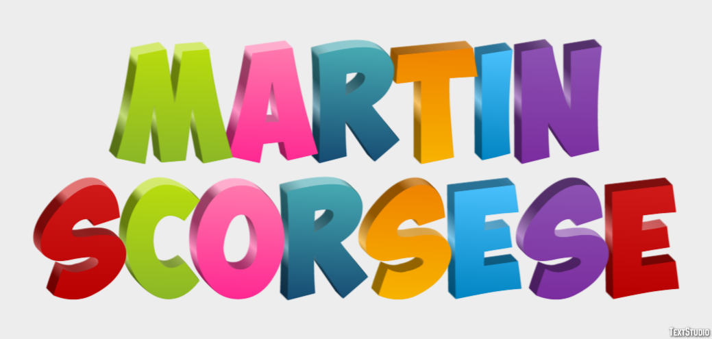 Martin Scorsese Efecto de Texto