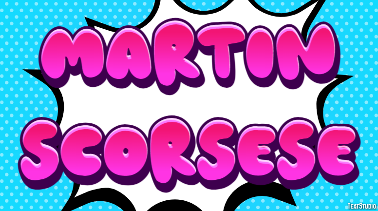 Martin Scorsese Efecto de Texto