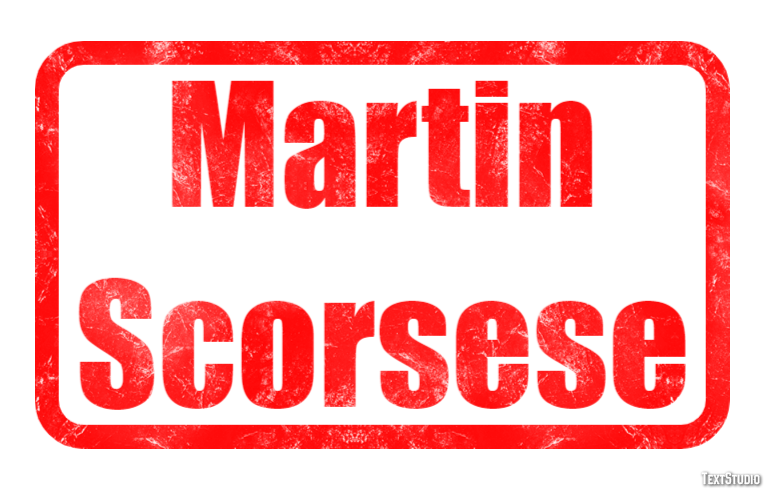 Martin Scorsese Efecto de Texto