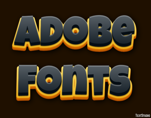 Adobe Fonts Text Effect