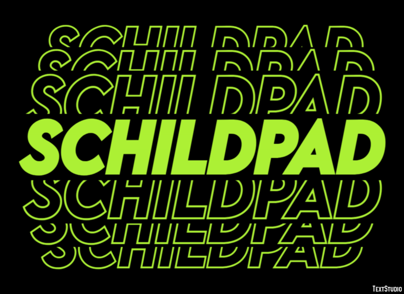 Schildpad Tekst Effect