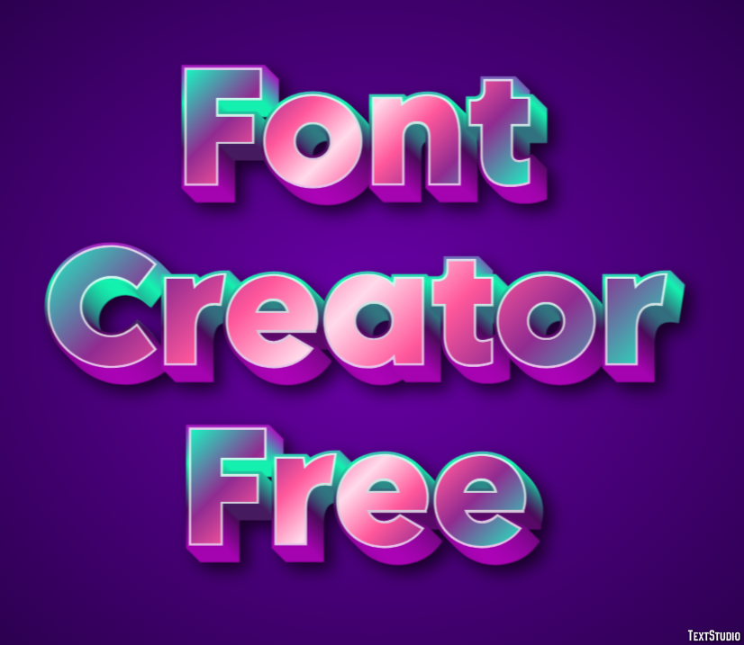 Font Creator Free Эффект текста