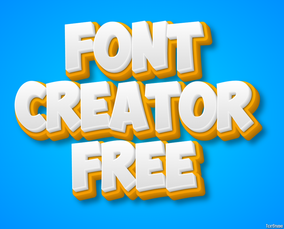 Font Creator Free Efekt tekstowy
