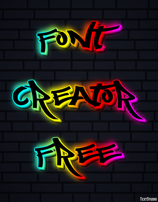Font Creator Free Efekt tekstowy