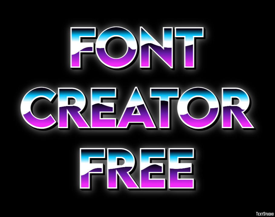Font Creator Free Efekt tekstowy
