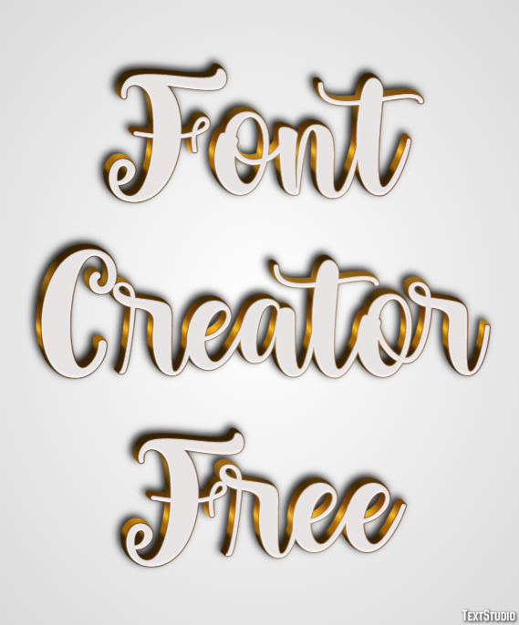 Font Creator Free Efekt tekstowy