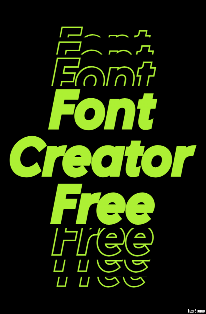 Font Creator Free Efekt tekstowy