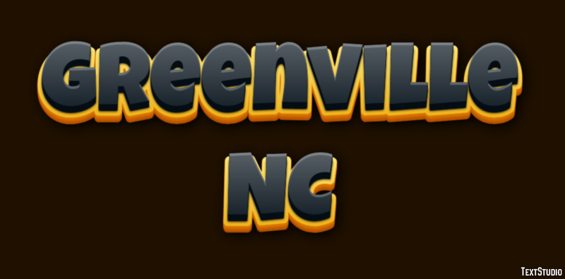 Greenville NC Efekt tekstowy