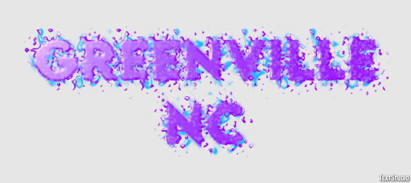 Greenville NC Texteffekt