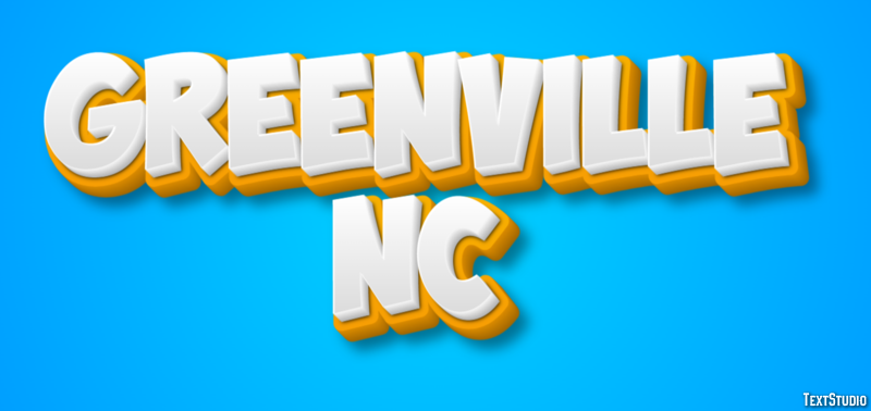 Greenville NC Tekst Effect