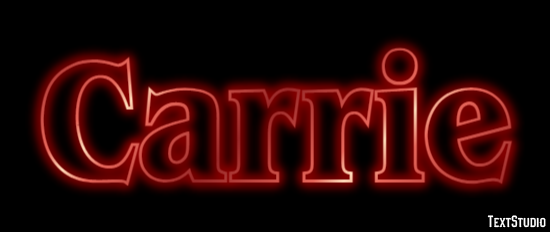 Carrie Text Effect