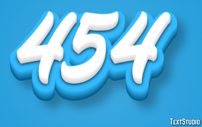 454 Text Effect
